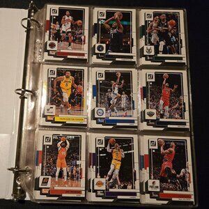 Donruss 2022-23 NBA Basketball Card Binder 1' Lot 150+ Base Cards Mixed Players